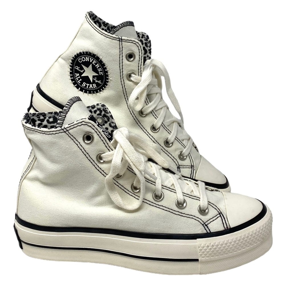 Converse Ctas Lift Platform Sneaker Casual Women Size White Canvas A07113C-WWWWL